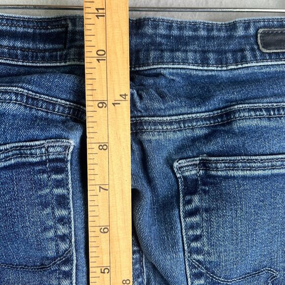 AG Adriano Goldschmied Jeans Womens 30 x 27 Anthropologie The Stevie Ankle Blue - Picture 14 of 16